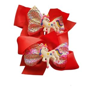 New  red unicorn Bows